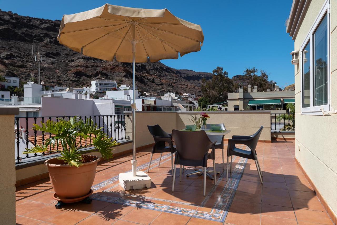 Edificio Playa Apartment Puerto De Mogan Bagian luar foto